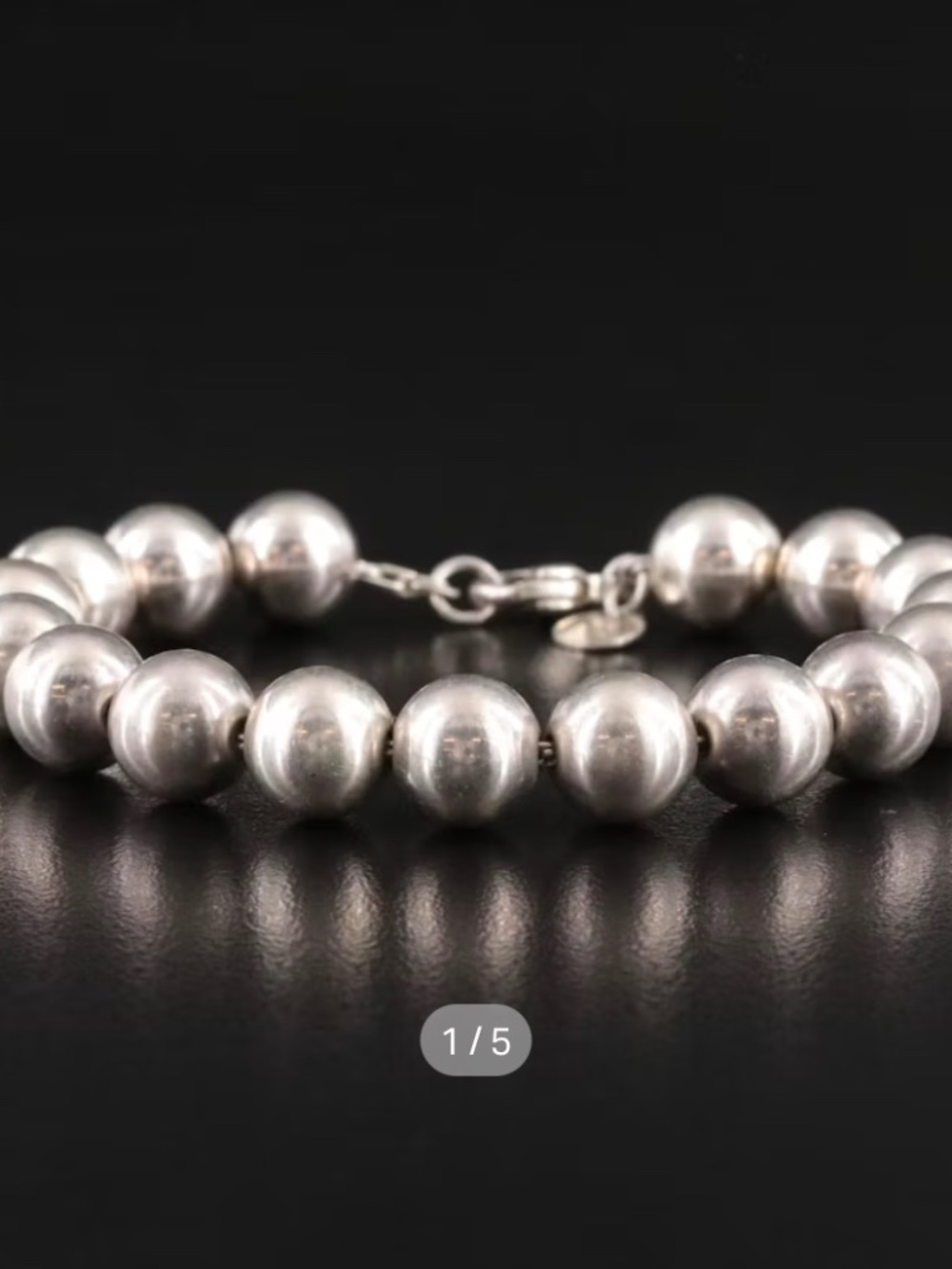 Tiffany & Co. Sterling Silver Big Ball Bracelet